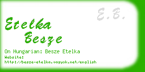 etelka besze business card